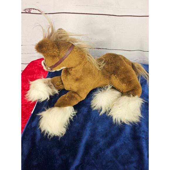 Budweiser Plush‎ CLYDESDALE Horse With Bridle 12" Vintage - Picture 9 of 10